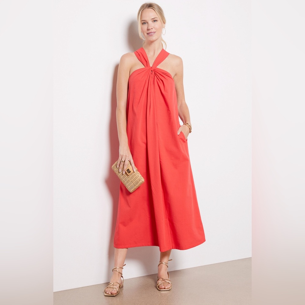 NWT FAHERTY Bay Twist Seersucker Dress